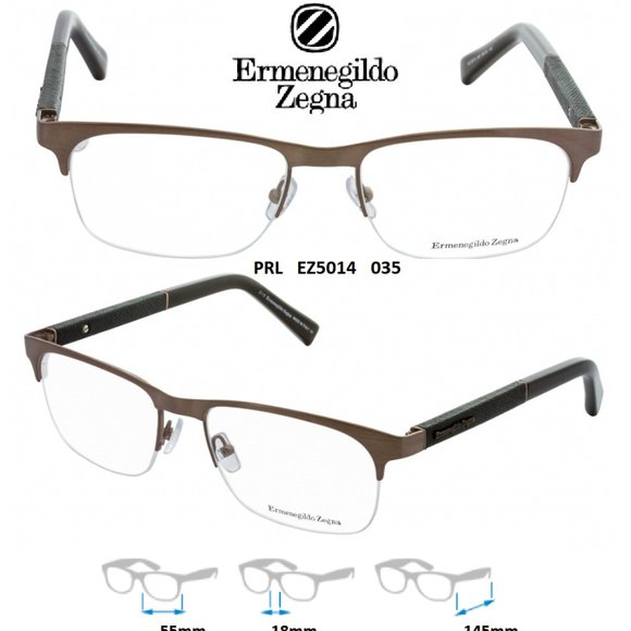 New Ermenegildo Zegna EZ5014 035 Eyeglasses